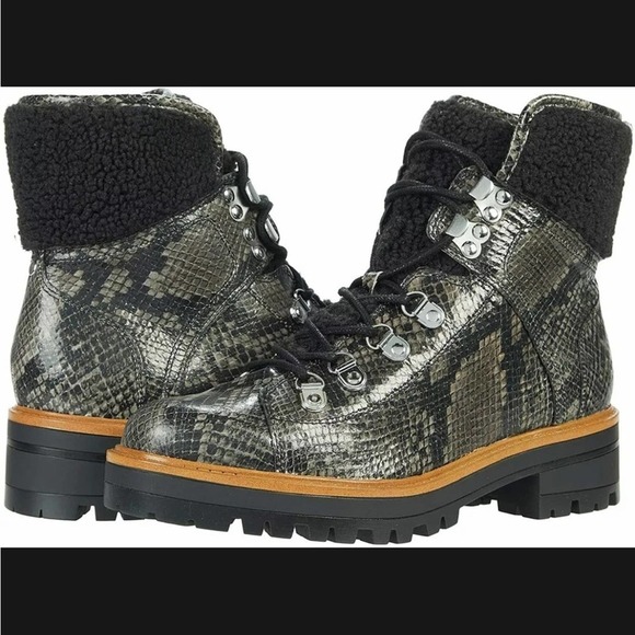 Marc Fisher Isalia Faux Snake Skin Boots - Picture 1 of 6